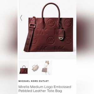 MK Burgundy Tote